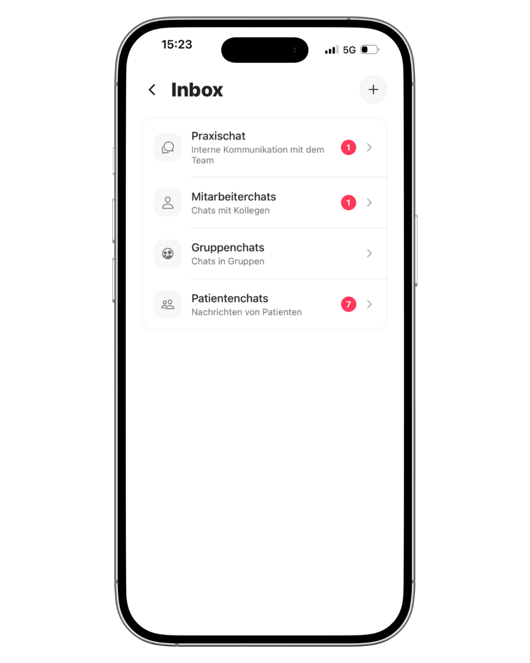 Inbox & Teamnachrichten